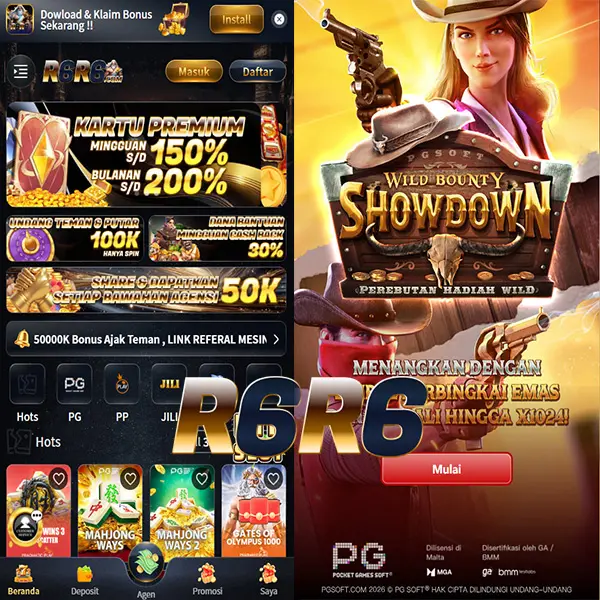 R6R6 Masuk Resmi 2026 Aplikasi